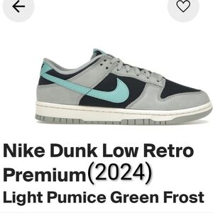 Nike Dunk Low Premium "Dark Obsidian Green Frost" Mens 10 Womens 11.5 EUC